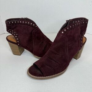 Sonoma Studded Peep Toe Booties | Women’s Size 9